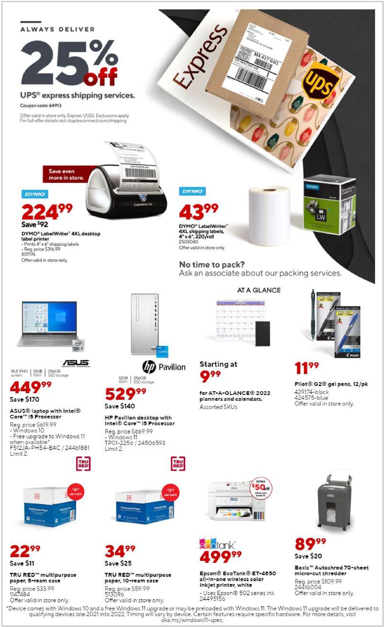Staples CYBER MONDAY 2021 Weekly Ad Circular - valid 11/28-12/04/2021 (Page 4)