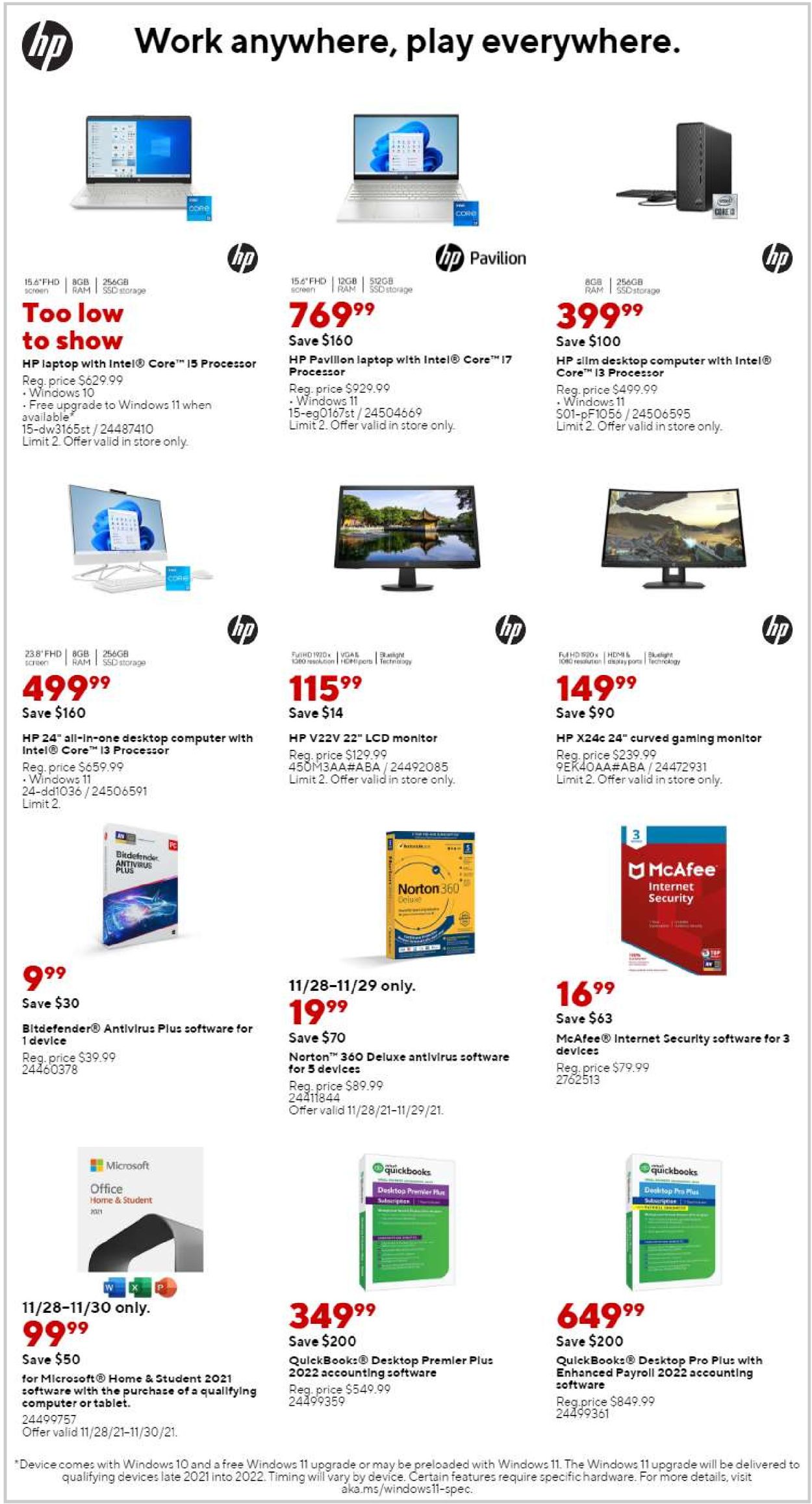 Staples CYBER MONDAY 2021 Weekly Ad Circular - valid 11/28-12/04/2021 (Page 7)