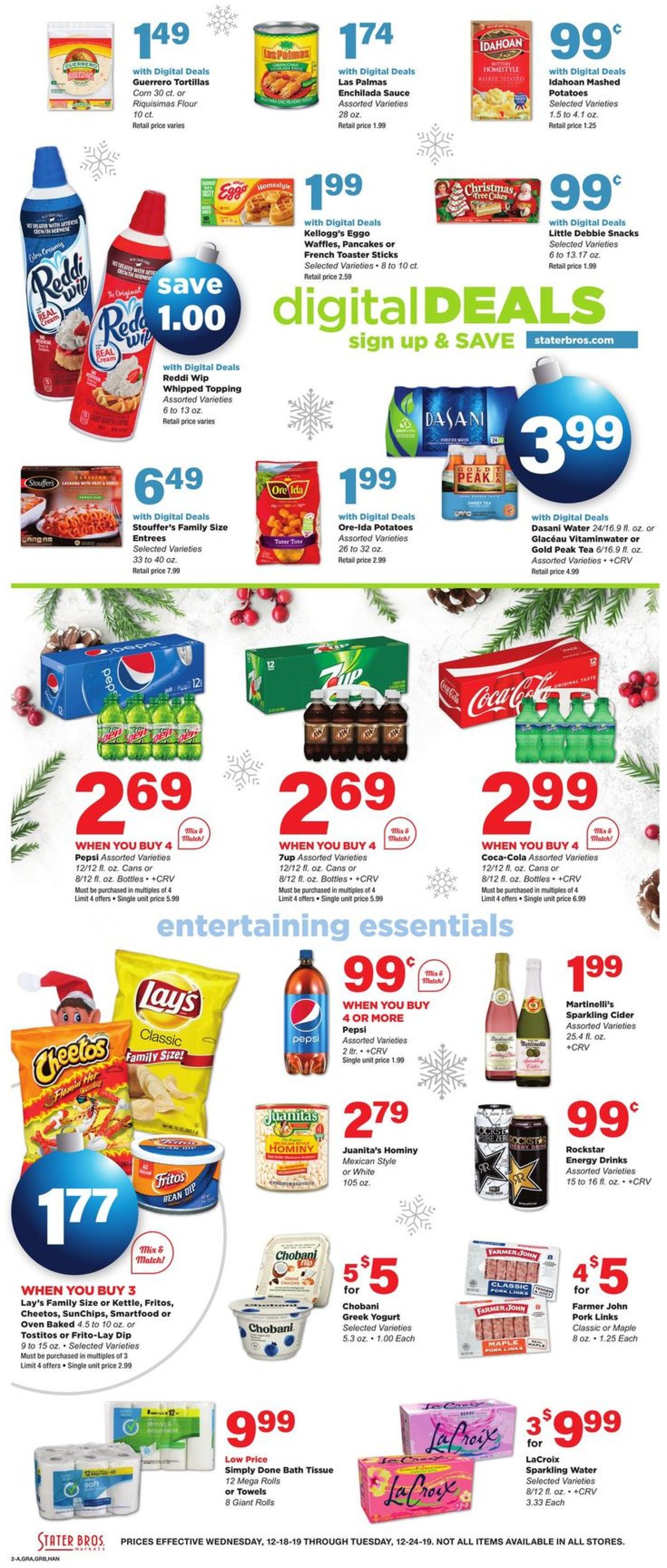Stater Bros. - Christmas Ad 2019 Weekly Ad Circular - valid 12/18-12/24/2019 (Page 2)