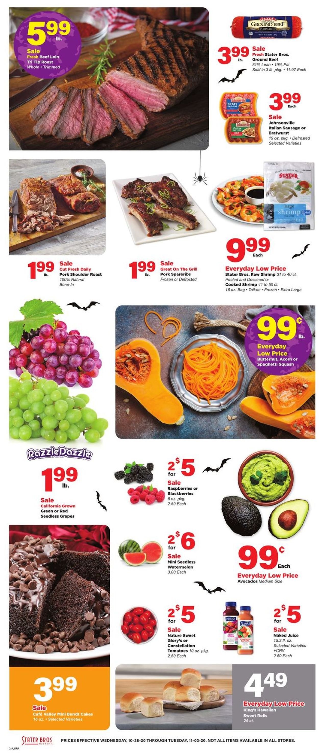 Stater Bros. Halloween 2020 Weekly Ad Circular - valid 10/28-11/03/2020 (Page 2)