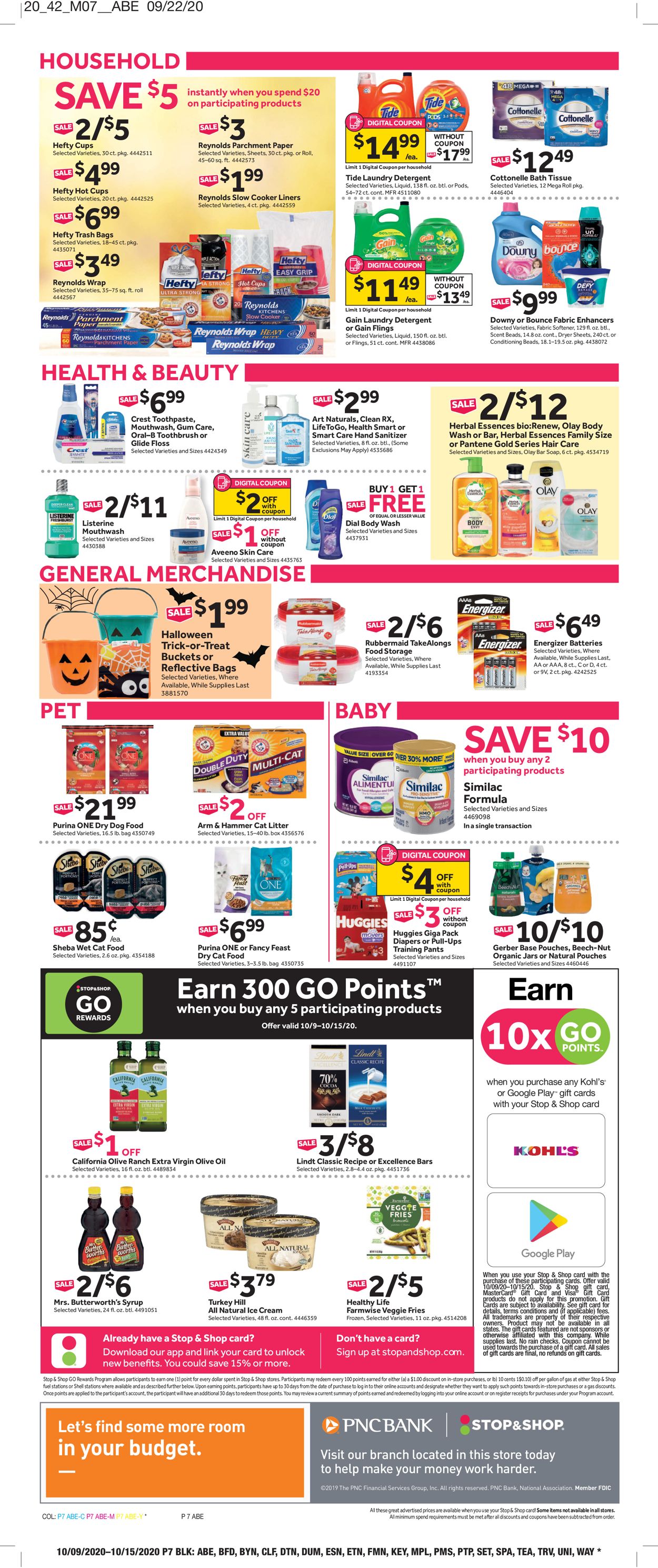 Stop and Shop Weekly Ad Circular - valid 10/09-10/15/2020 (Page 11)