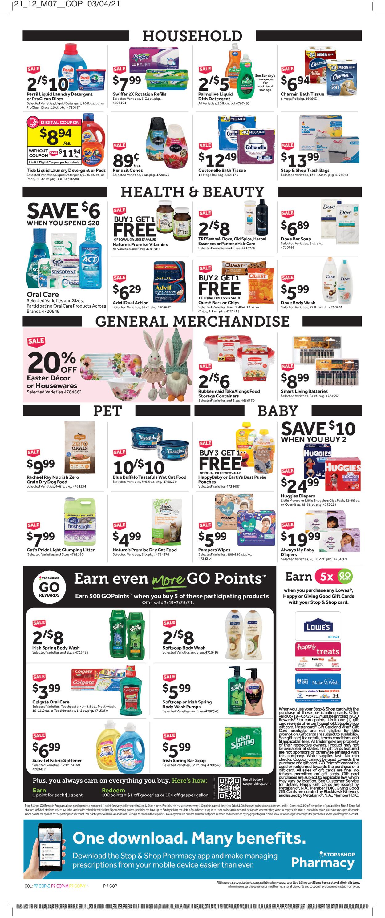 Stop and Shop Weekly Ad Circular - valid 03/19-03/25/2021 (Page 10)