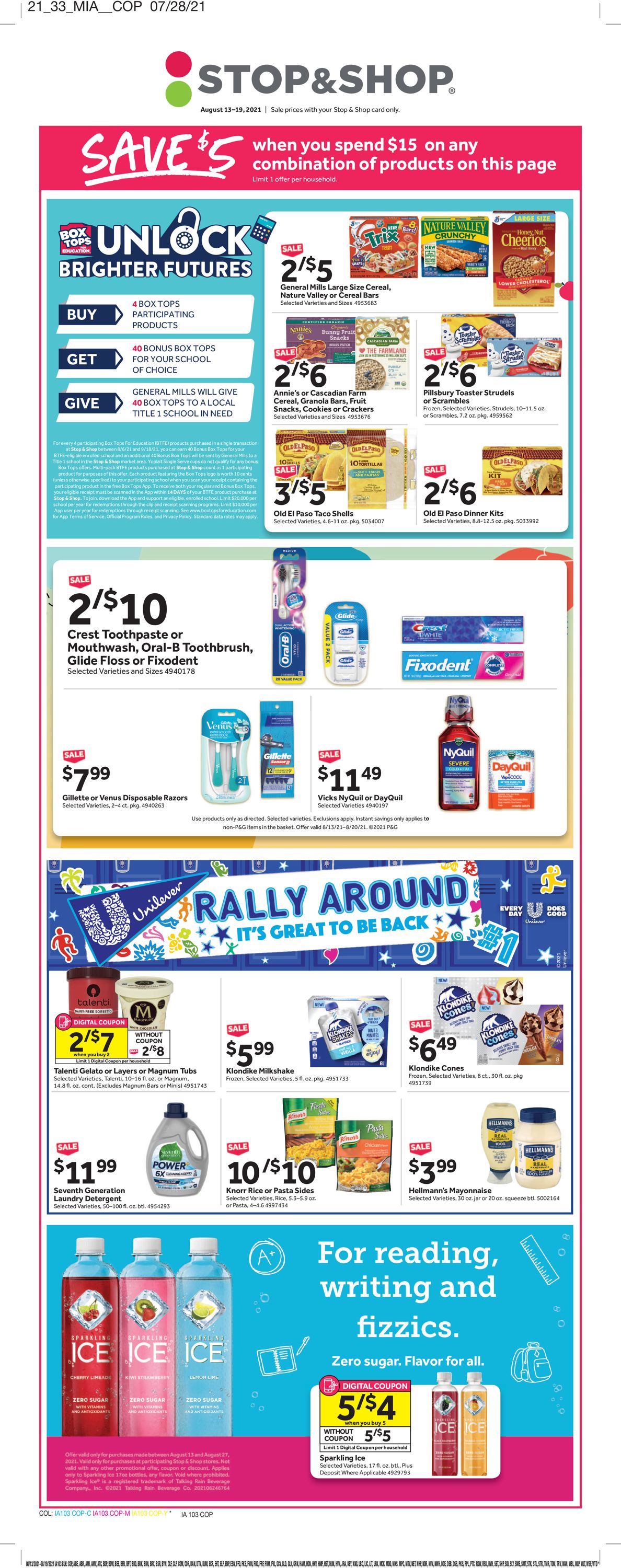 Stop and Shop Weekly Ad Circular - valid 08/13-08/19/2021 (Page 14)