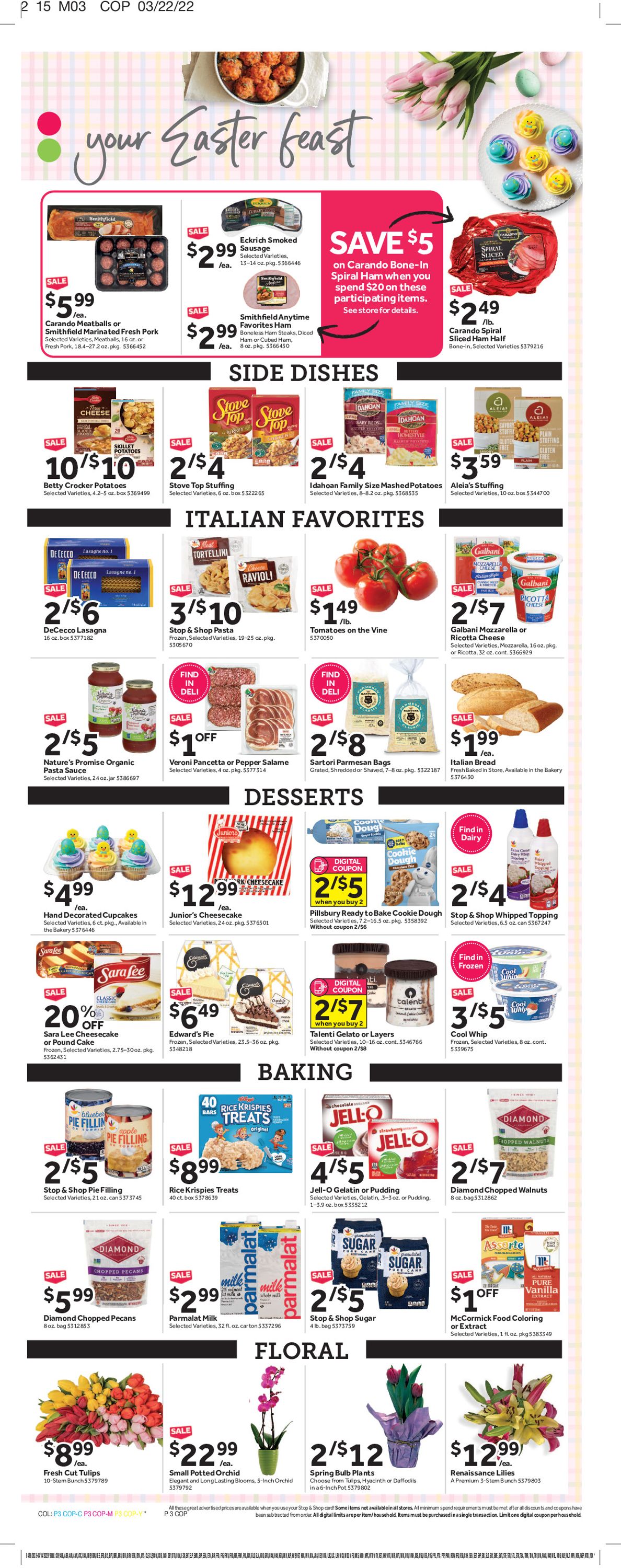 Stop and Shop EASTER 2022 Weekly Ad Circular - valid 04/08-04/14/2022 (Page 5)