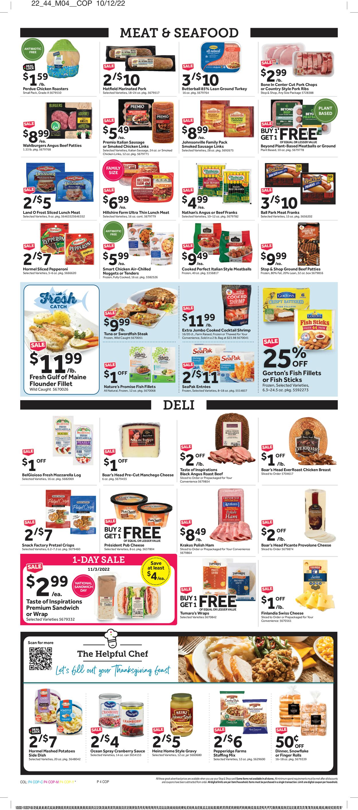 Stop and Shop Weekly Ad Circular - valid 10/28-11/03/2022 (Page 6)