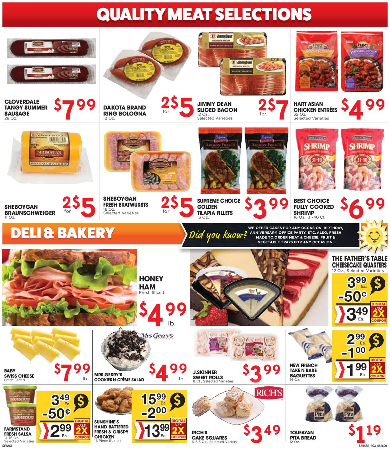 Sunshine Foods Weekly Ad Circular - valid 08/26-09/01/2020 (Page 3)