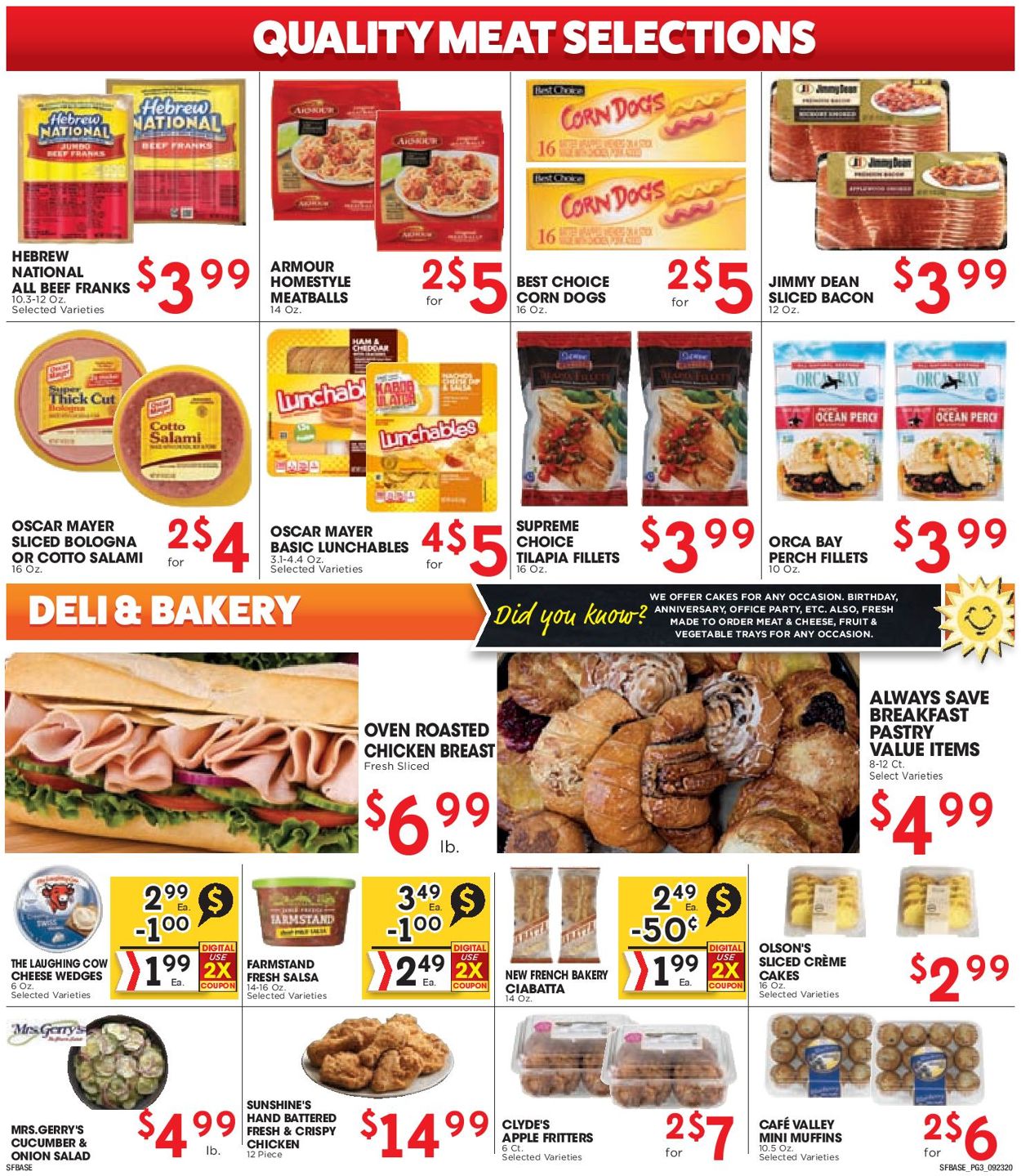 Sunshine Foods Weekly Ad Circular - valid 09/23-09/29/2020 (Page 3)