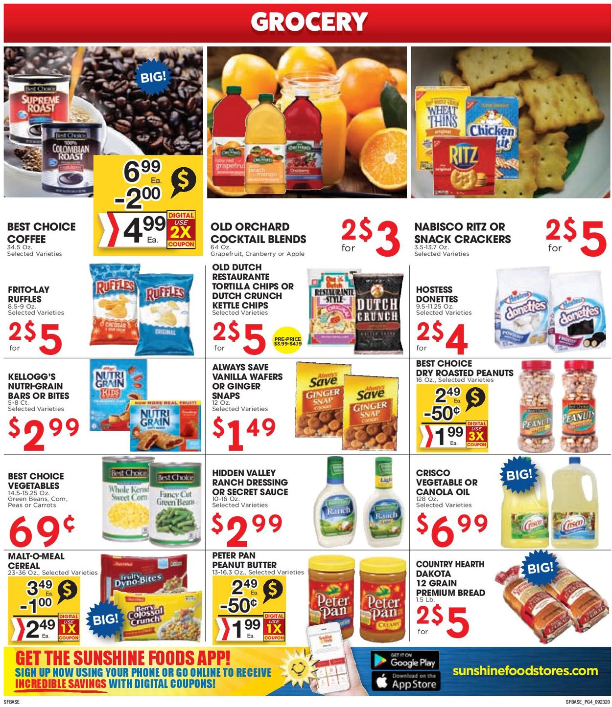 Sunshine Foods Weekly Ad Circular - valid 09/23-09/29/2020 (Page 4)