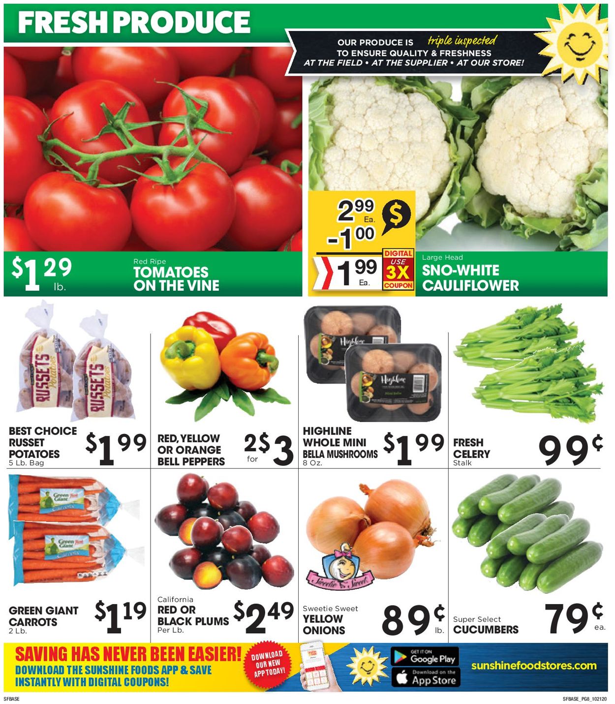 Sunshine Foods Weekly Ad Circular - valid 10/21-10/27/2020 (Page 8)