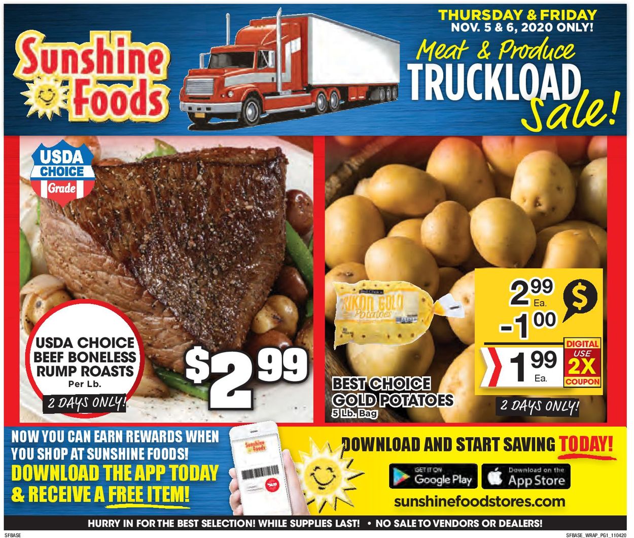 Sunshine Foods Weekly Ad Circular - valid 11/04-11/10/2020 (Page 9)