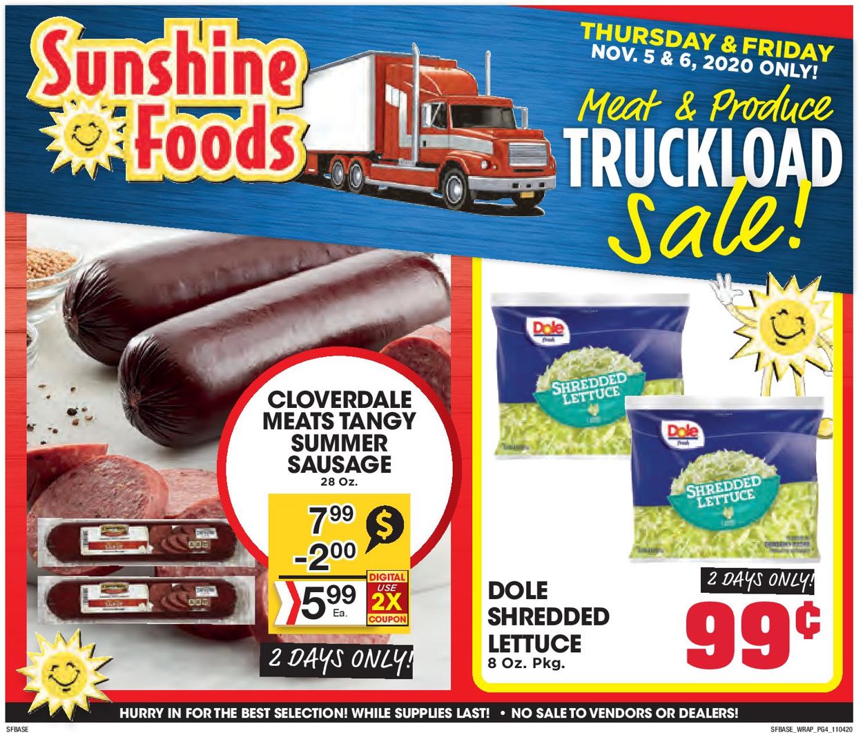 Sunshine Foods Weekly Ad Circular - valid 11/04-11/10/2020 (Page 12)