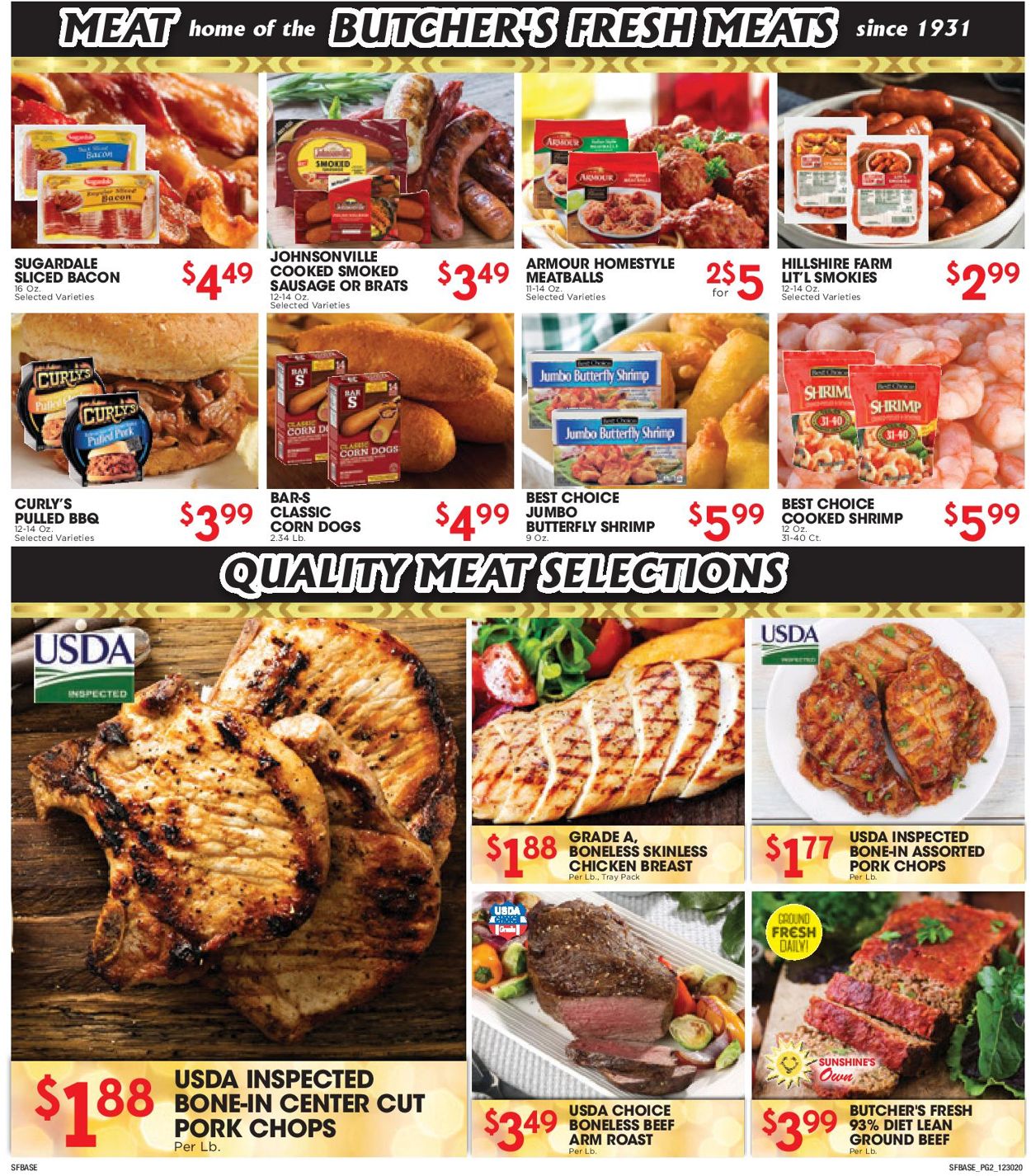 Sunshine Foods Weekly Ad Circular - valid 12/30-01/05/2021 (Page 2)
