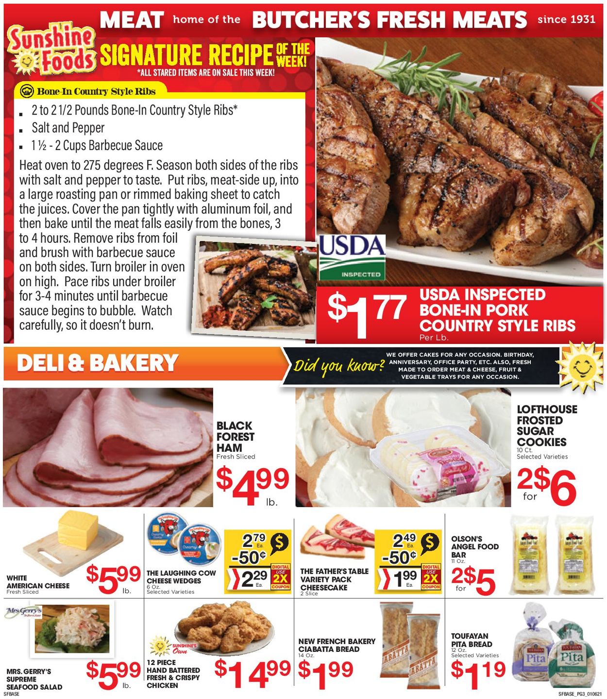 Sunshine Foods Weekly Ad Circular - valid 01/06-01/12/2021 (Page 3)