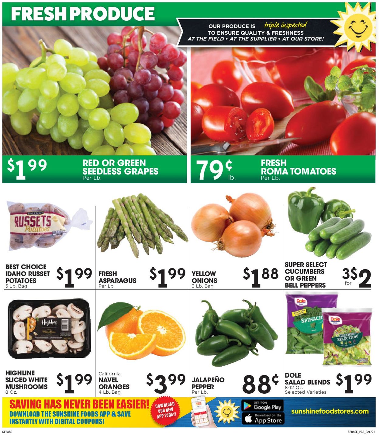 Sunshine Foods Weekly Ad Circular - valid 02/17-02/23/2021 (Page 8)