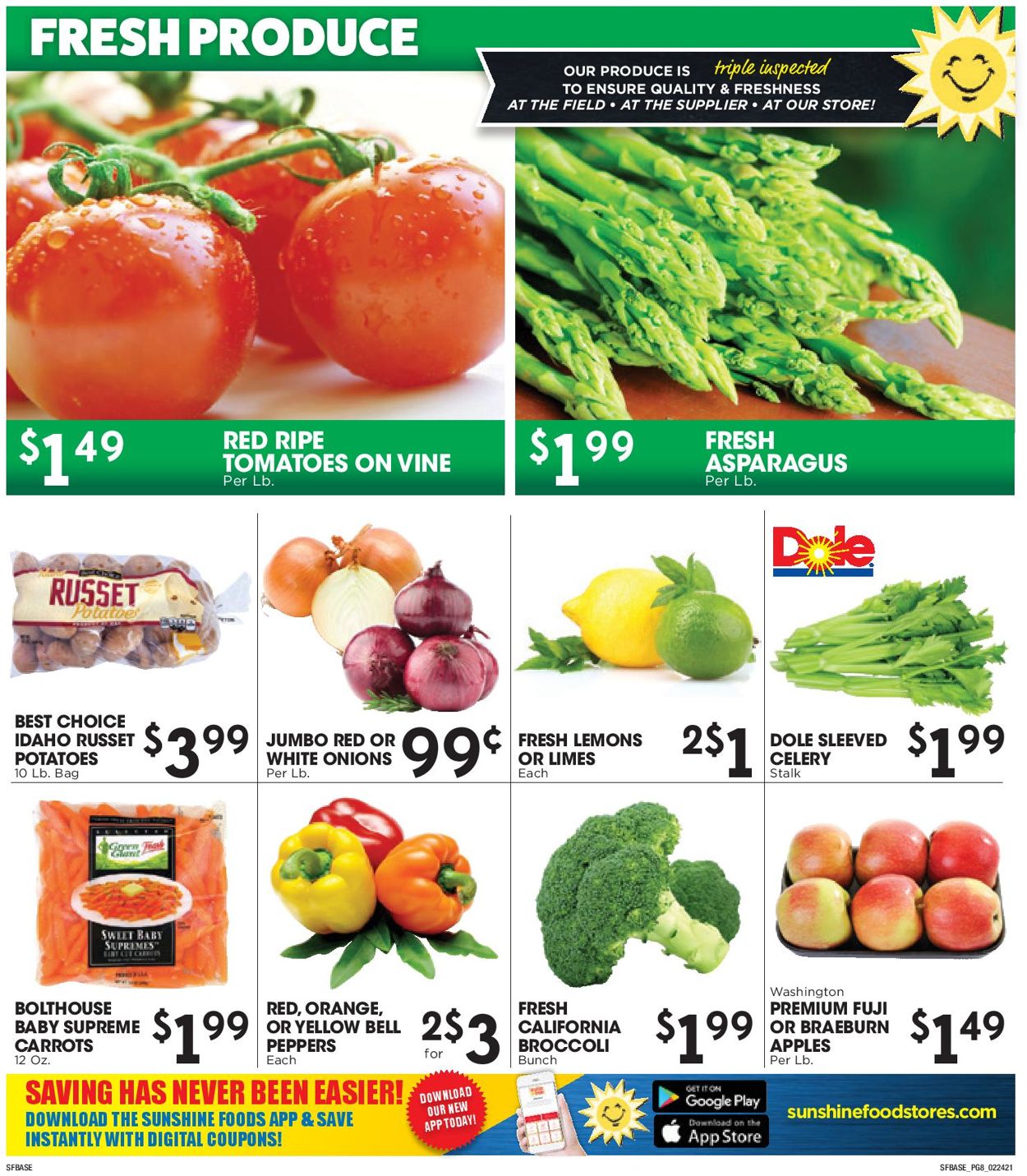 Sunshine Foods Weekly Ad Circular - valid 02/24-03/02/2021 (Page 8)