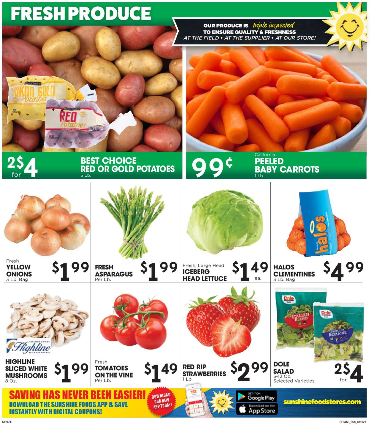 Sunshine Foods Weekly Ad Circular - valid 03/10-03/16/2021 (Page 8)