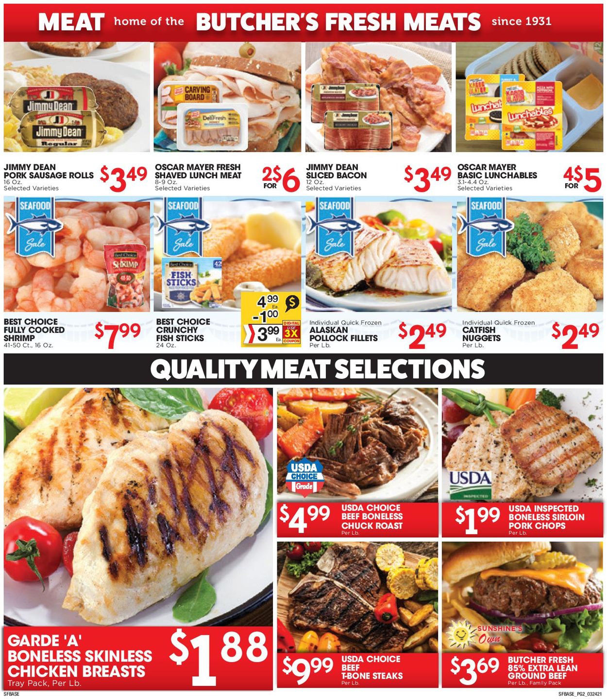 Sunshine Foods Weekly Ad Circular - valid 03/24-03/30/2021 (Page 2)