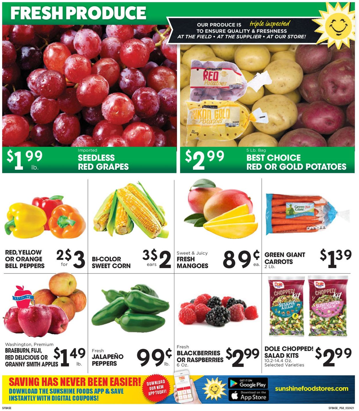 Sunshine Foods Weekly Ad Circular - valid 03/24-03/30/2021 (Page 8)