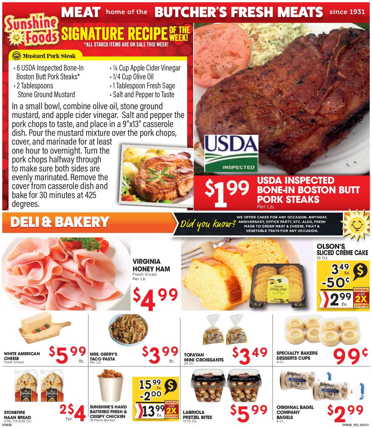 Sunshine Foods Weekly Ad Circular - valid 04/21-04/27/2021 (Page 3)