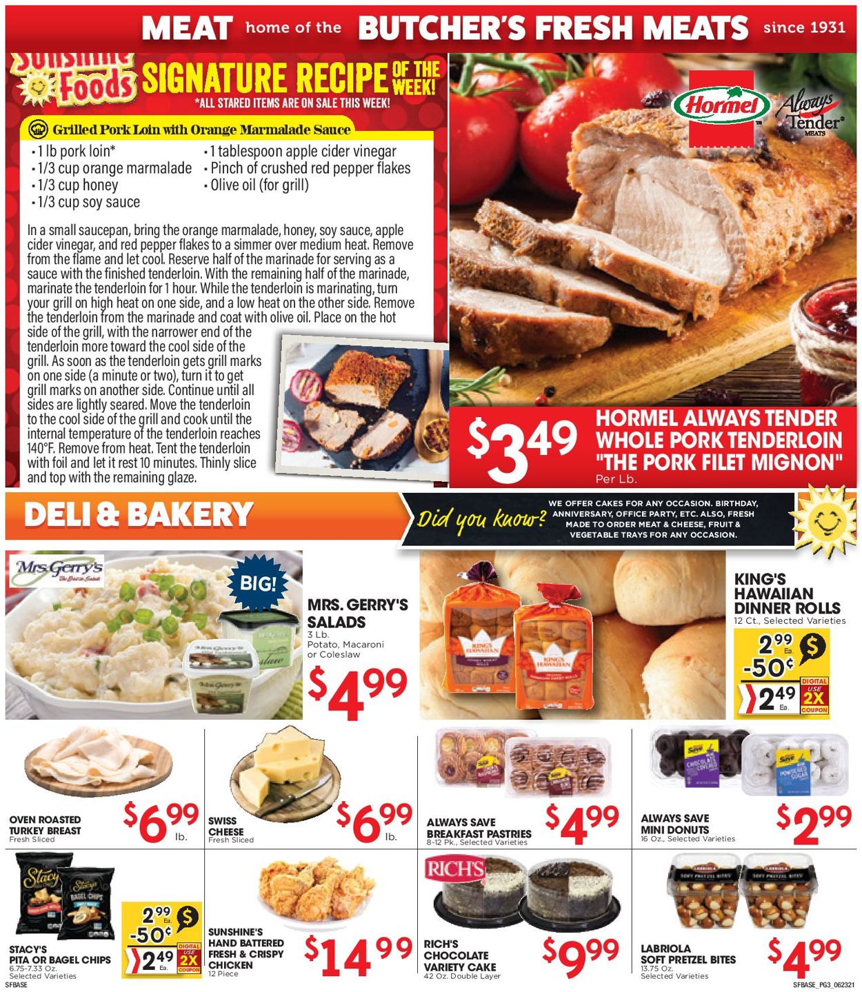 Sunshine Foods Weekly Ad Circular - valid 06/23-06/29/2021 (Page 3)