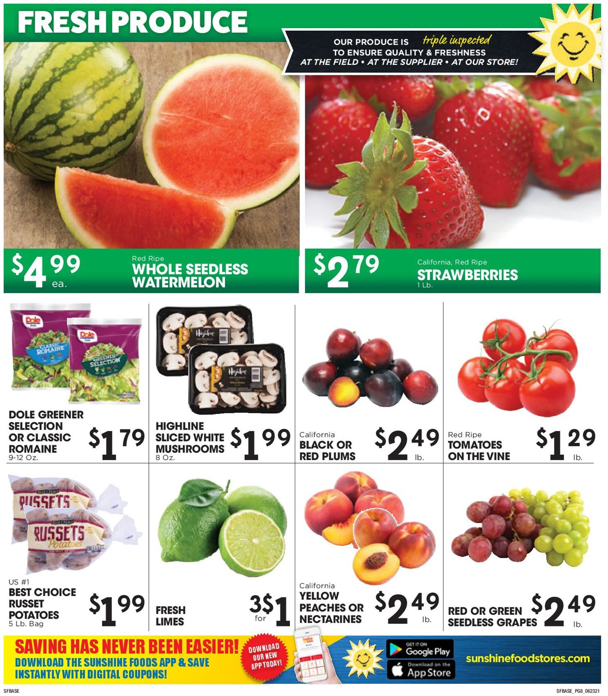 Sunshine Foods Weekly Ad Circular - valid 06/23-06/29/2021 (Page 8)