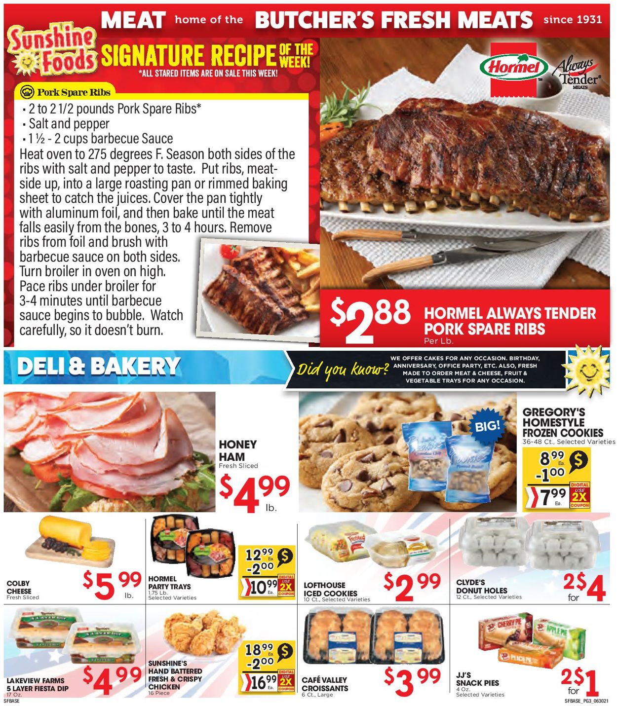 Sunshine Foods Weekly Ad Circular - valid 06/30-07/06/2021 (Page 3)