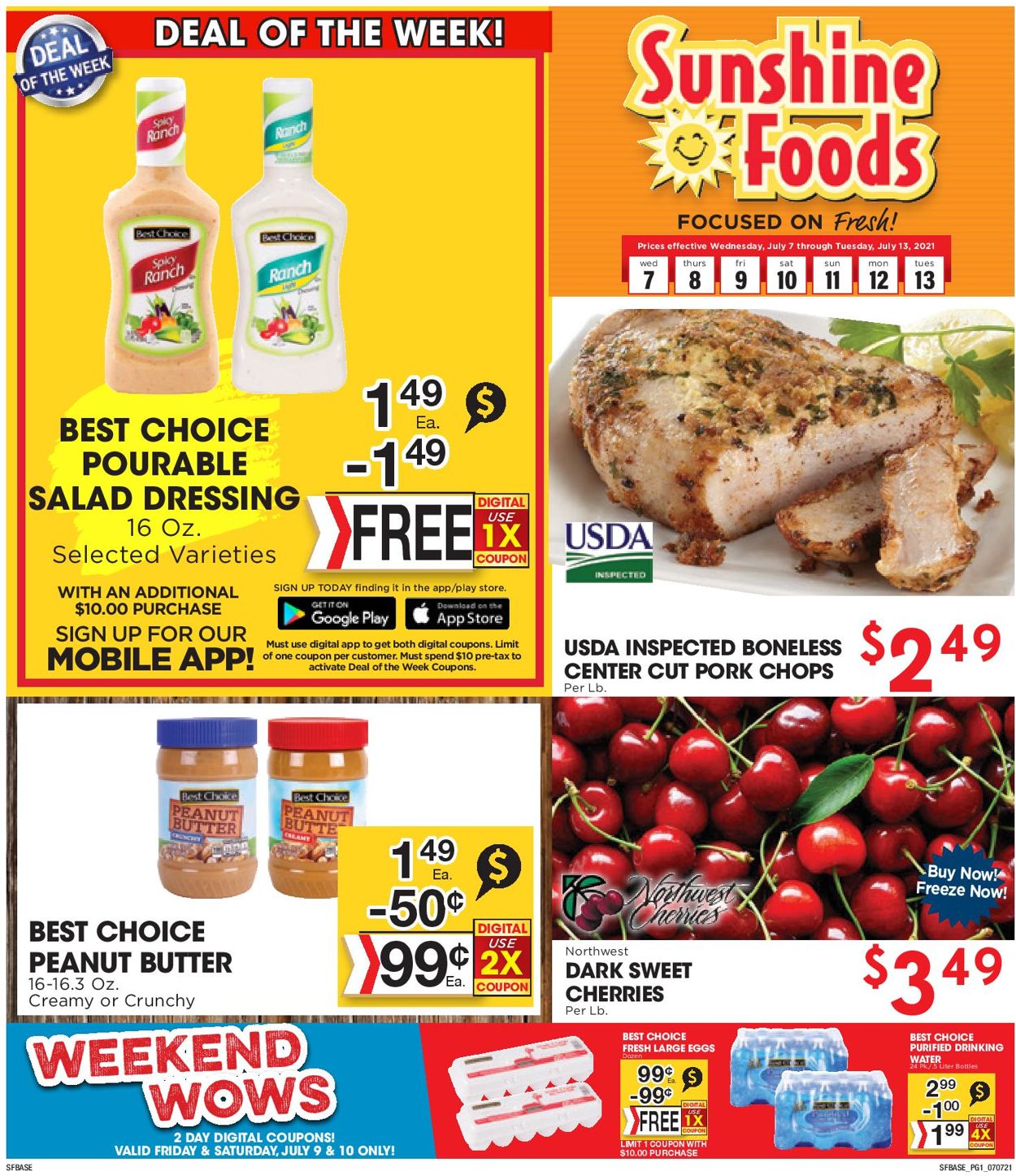 Sunshine Foods Weekly Ad Circular - valid 07/07-07/13/2021
