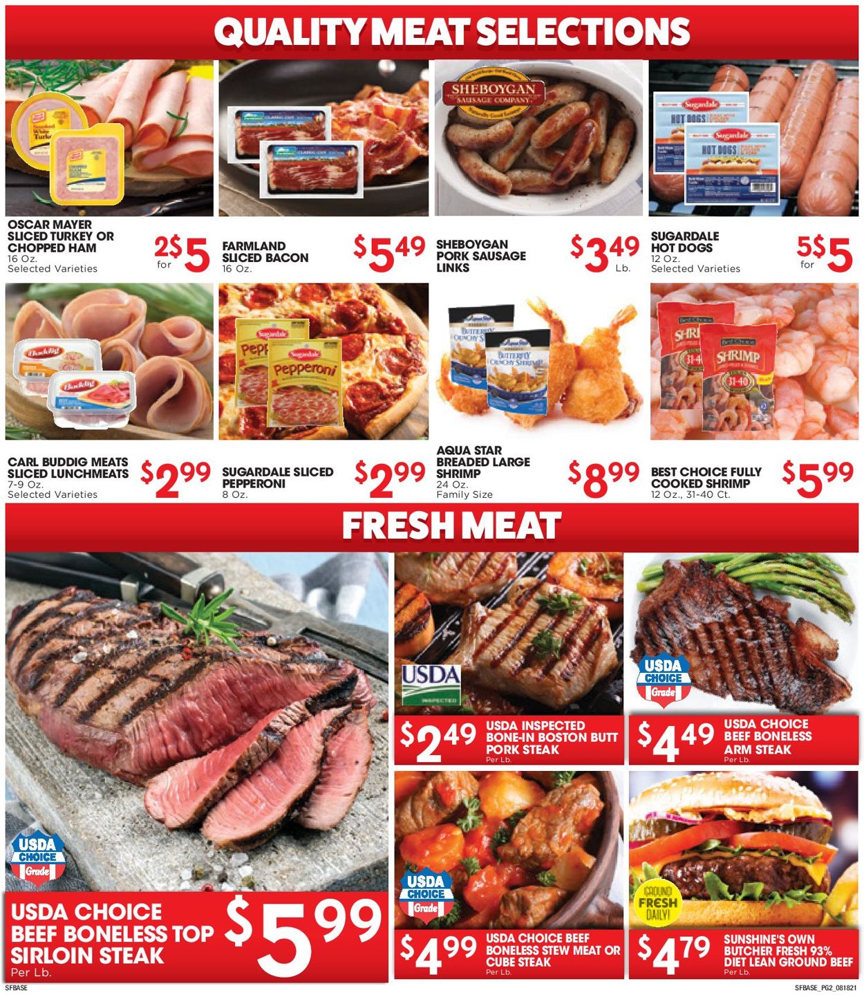 Sunshine Foods Weekly Ad Circular - valid 08/18-08/24/2021 (Page 2)