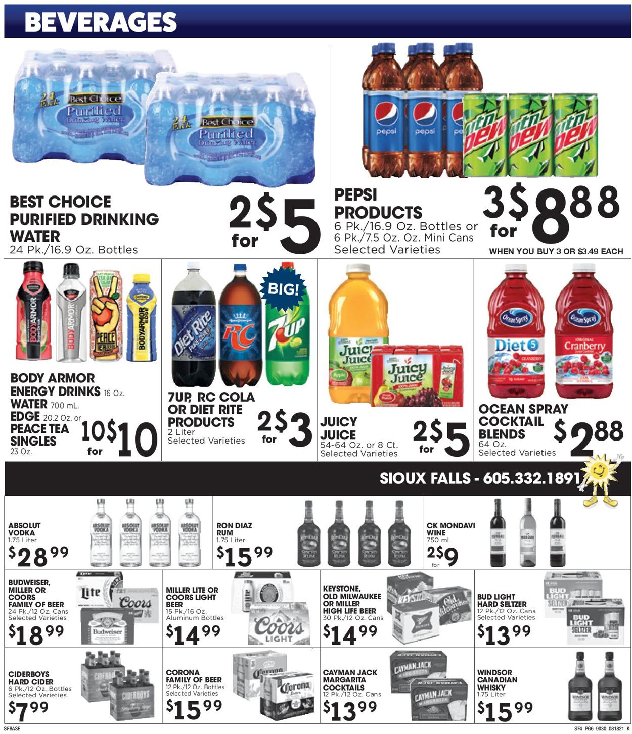 Sunshine Foods Weekly Ad Circular - valid 08/18-08/24/2021 (Page 6)
