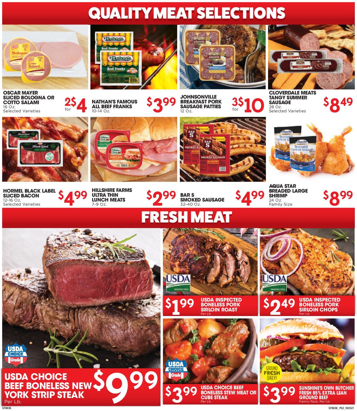 Sunshine Foods Weekly Ad Circular - valid 08/25-08/31/2021 (Page 2)