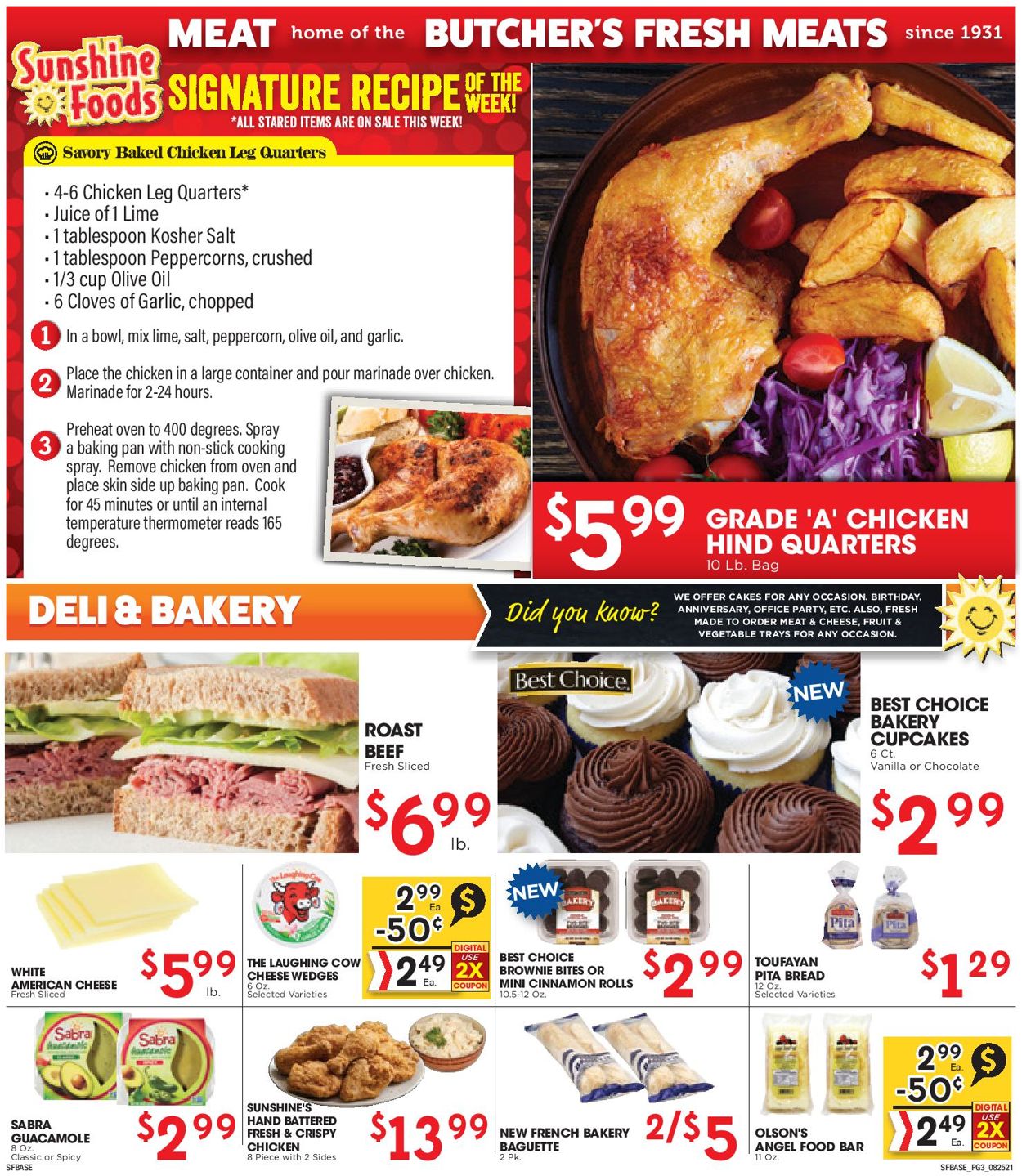 Sunshine Foods Weekly Ad Circular - valid 08/25-08/31/2021 (Page 3)