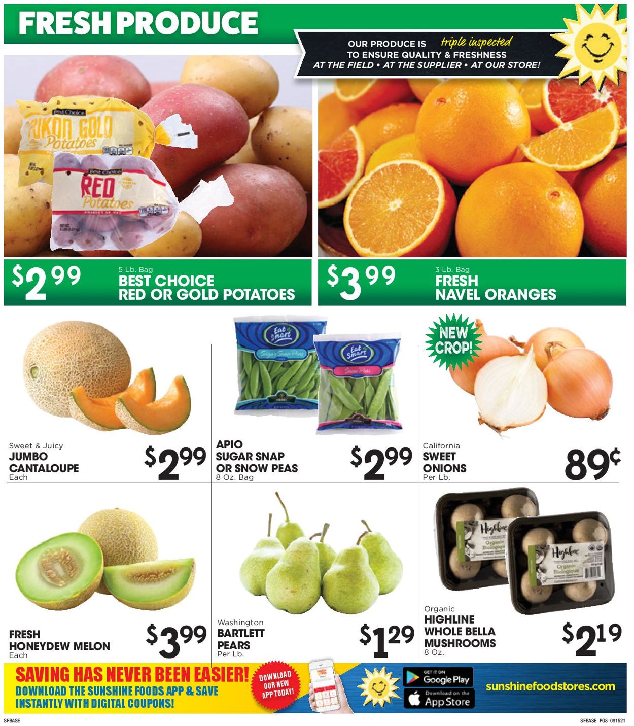 Sunshine Foods Weekly Ad Circular - valid 09/15-09/21/2021 (Page 8)