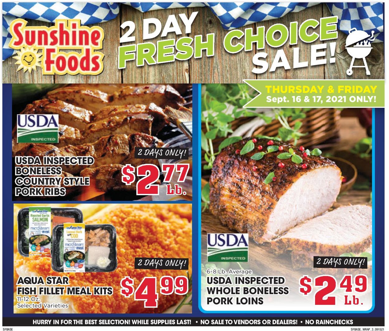 Sunshine Foods Weekly Ad Circular - valid 09/15-09/21/2021 (Page 11)