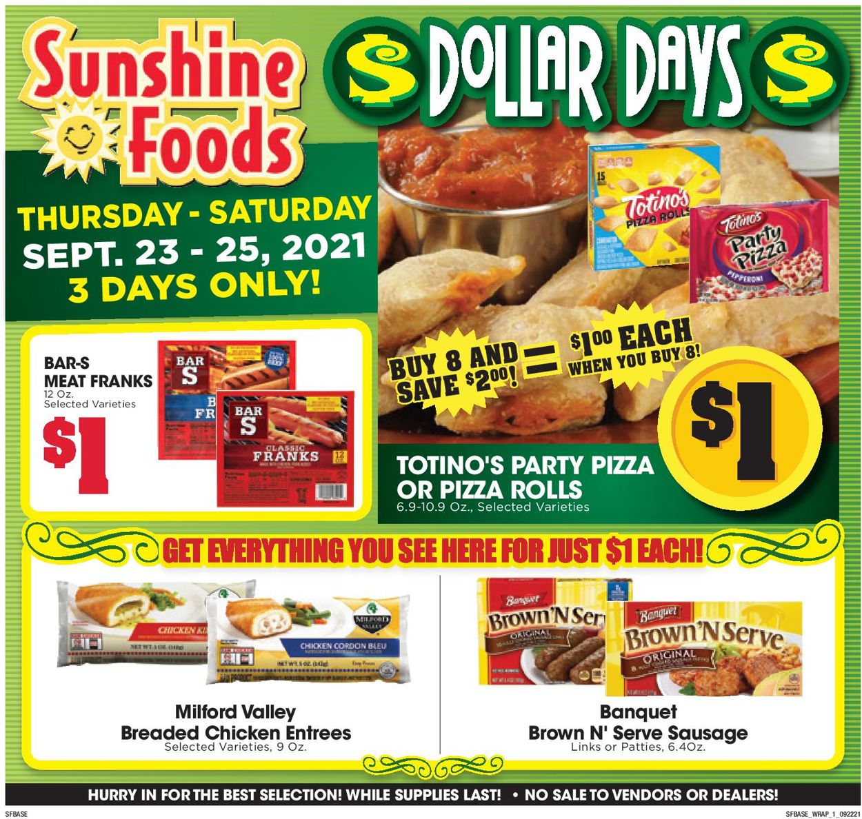 Sunshine Foods Weekly Ad Circular - valid 09/22-09/28/2021 (Page 9)