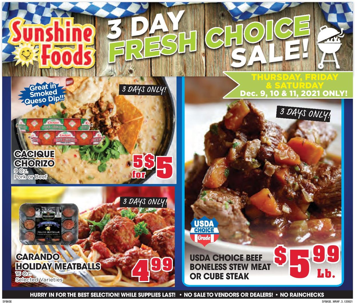Sunshine Foods Weekly Ad Circular - valid 12/08-12/14/2021 (Page 11)
