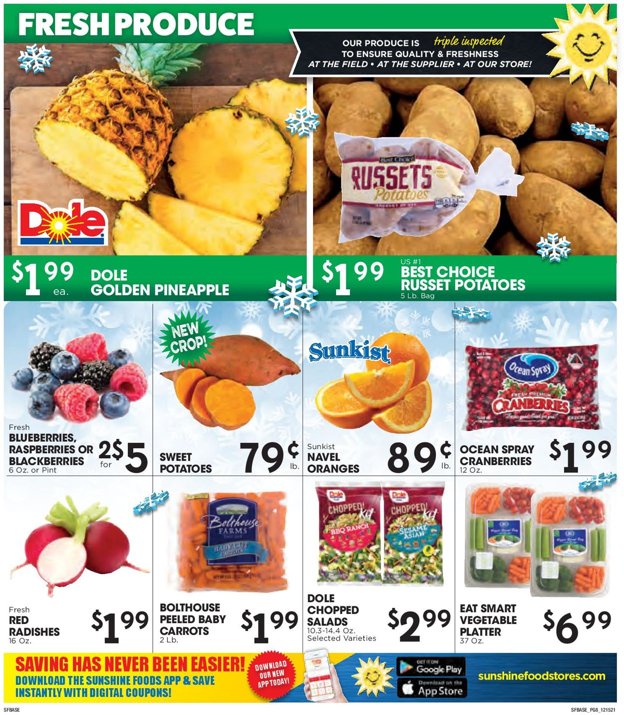 Sunshine Foods CHRISTMAS 2021 Weekly Ad Circular - valid 12/15-12/28/2021 (Page 8)