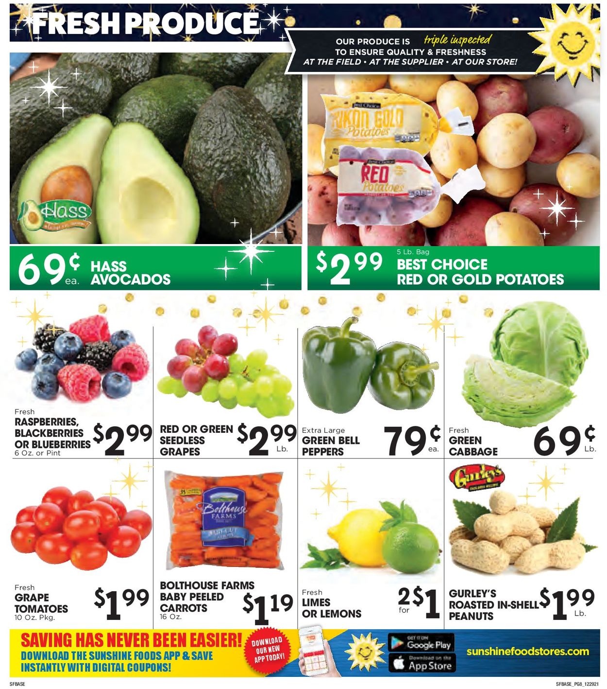 Sunshine Foods Weekly Ad Circular - valid 12/29-01/04/2022 (Page 8)