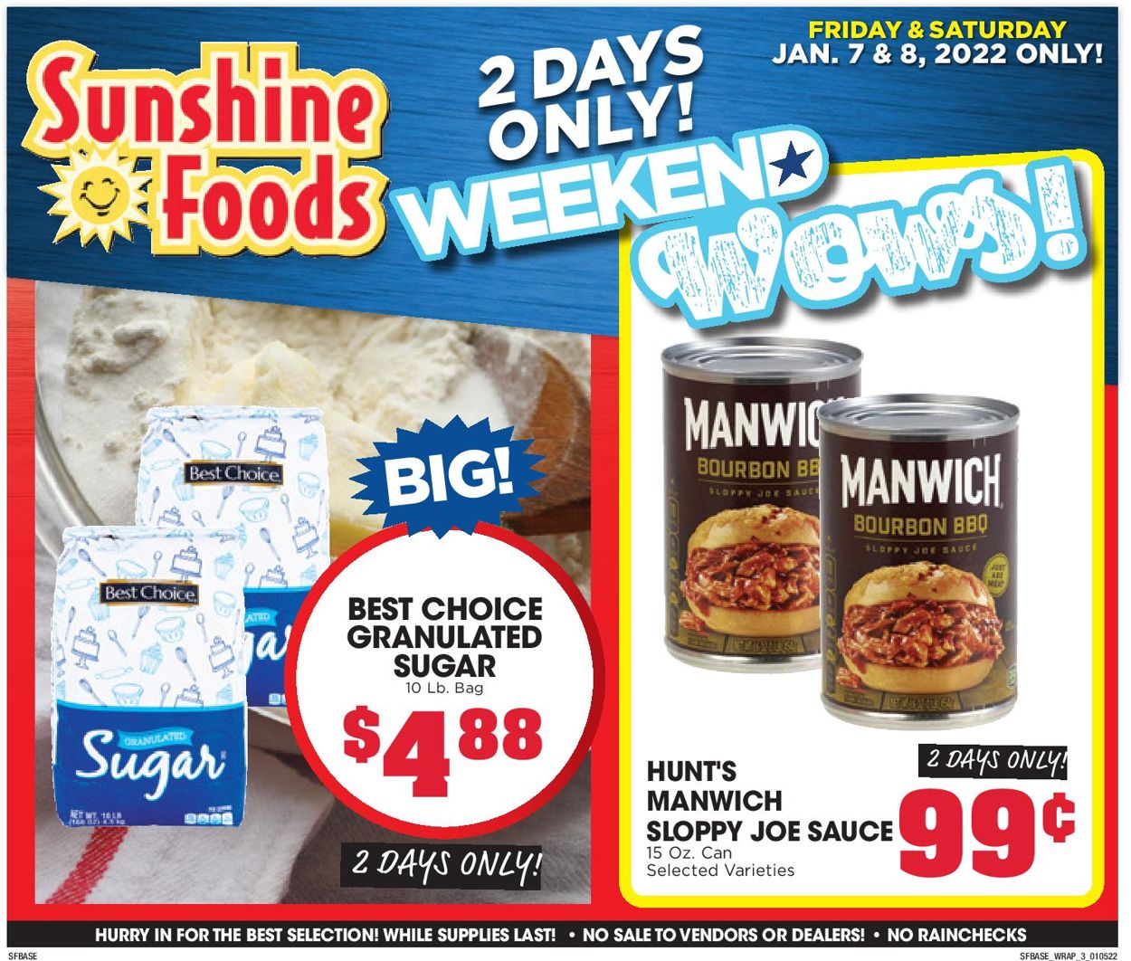 Sunshine Foods Weekly Ad Circular - valid 01/05-01/11/2022 (Page 11)