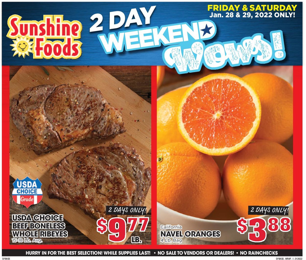 Sunshine Foods Weekly Ad Circular - valid 01/26-02/01/2022 (Page 8)