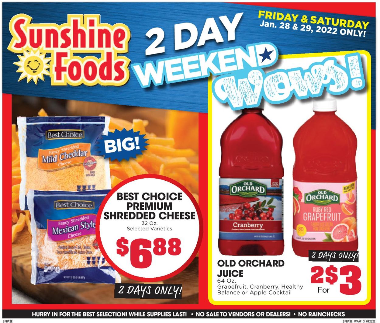 Sunshine Foods Weekly Ad Circular - valid 01/26-02/01/2022 (Page 10)