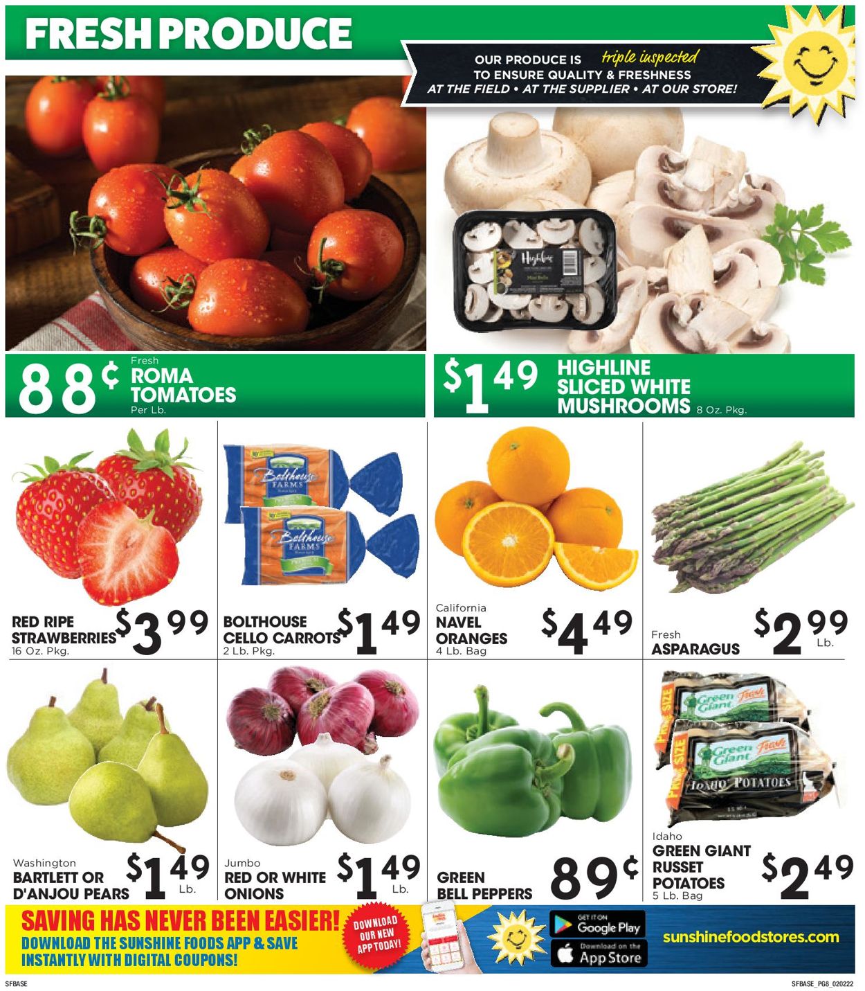 Sunshine Foods Weekly Ad Circular - valid 02/02-02/08/2022 (Page 8)