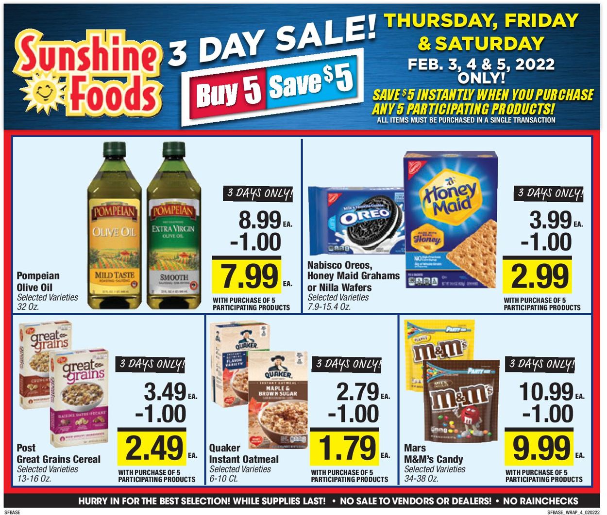 Sunshine Foods Weekly Ad Circular - valid 02/02-02/08/2022 (Page 12)