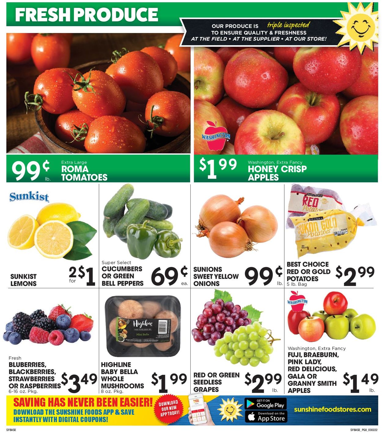 Sunshine Foods Weekly Ad Circular - valid 03/02-03/08/2022 (Page 8)