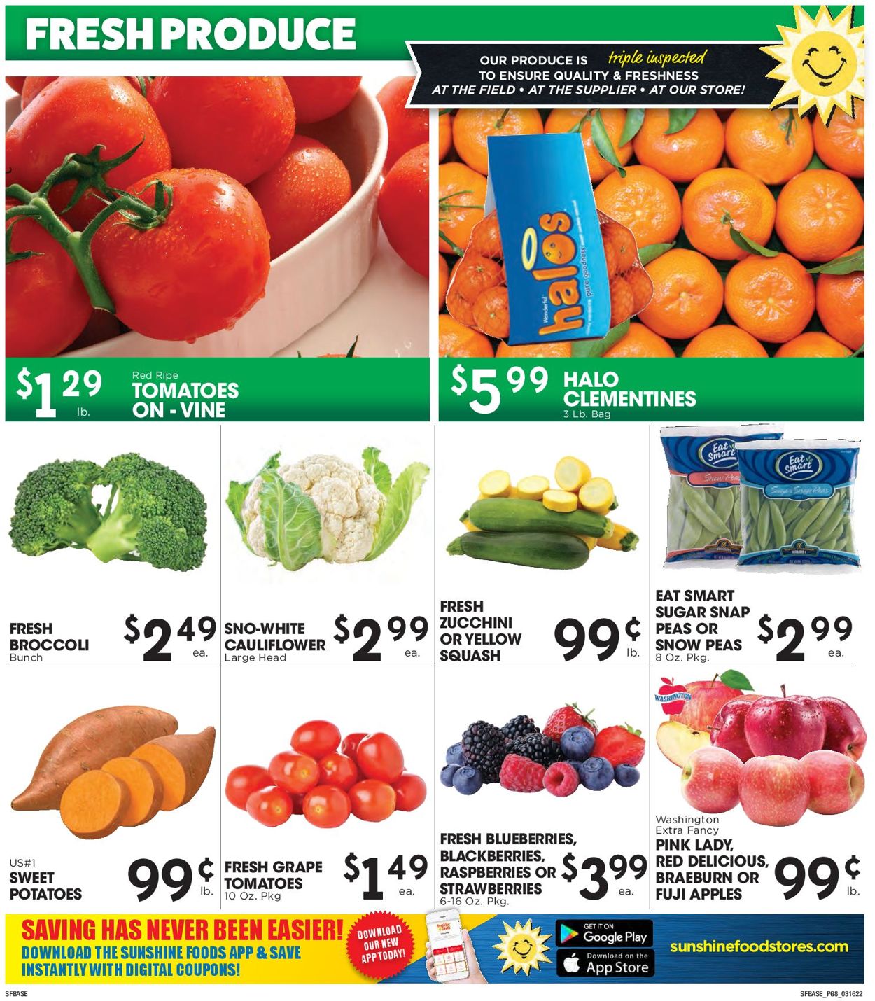Sunshine Foods Weekly Ad Circular - valid 03/16-03/22/2022 (Page 8)
