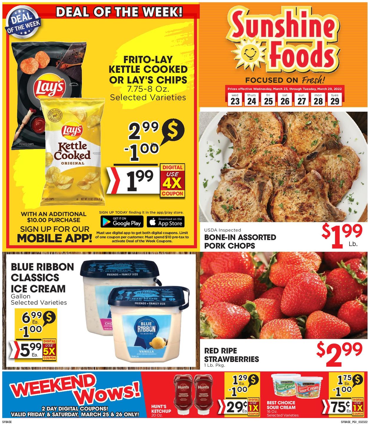 Sunshine Foods Weekly Ad Circular - valid 03/23-03/29/2022