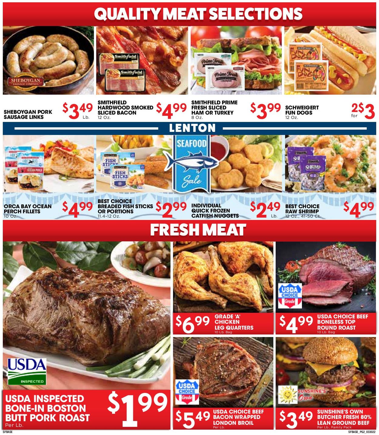 Sunshine Foods Weekly Ad Circular - valid 03/30-04/05/2022 (Page 2)