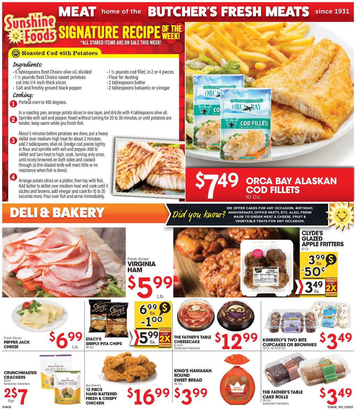Sunshine Foods Weekly Ad Circular - valid 03/30-04/05/2022 (Page 3)