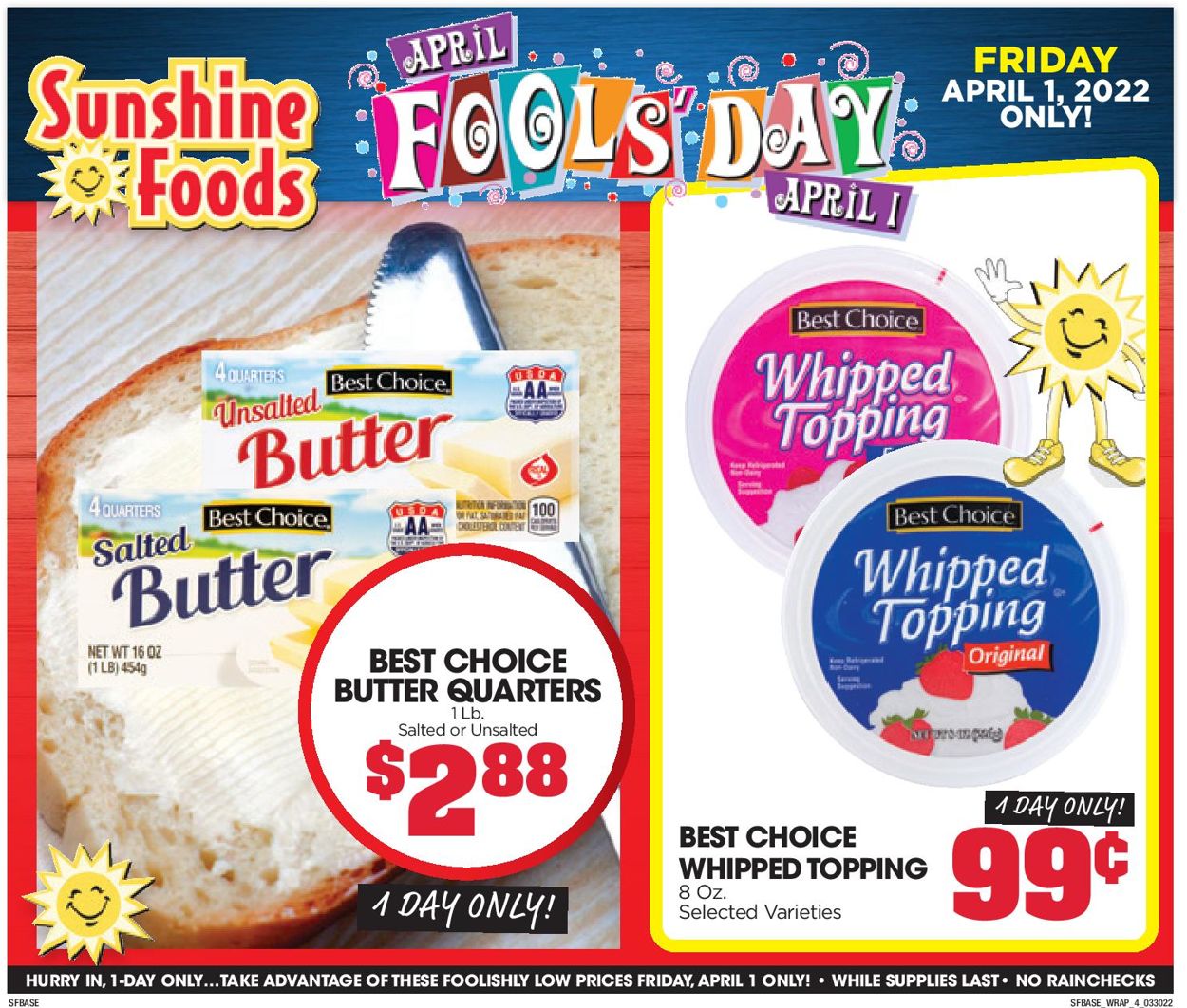 Sunshine Foods Weekly Ad Circular - valid 03/30-04/05/2022 (Page 12)