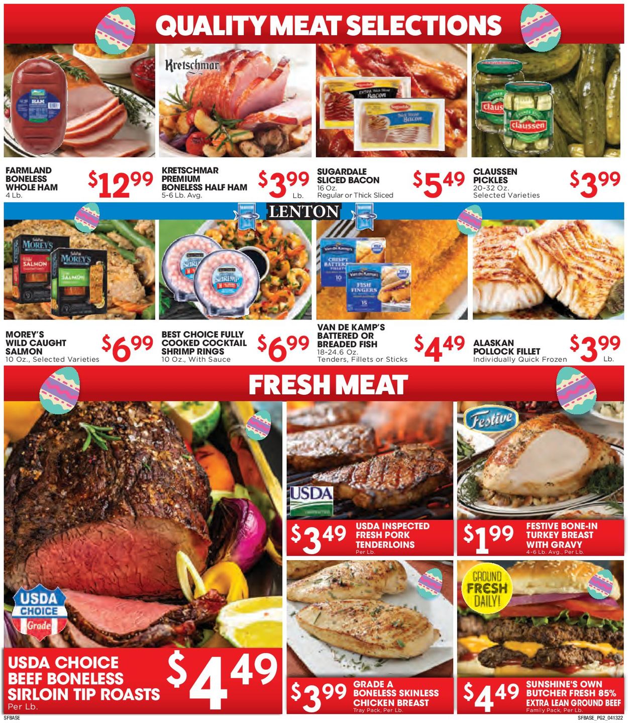 Sunshine Foods EASTER 2022 Weekly Ad Circular - valid 04/13-04/19/2022 (Page 2)