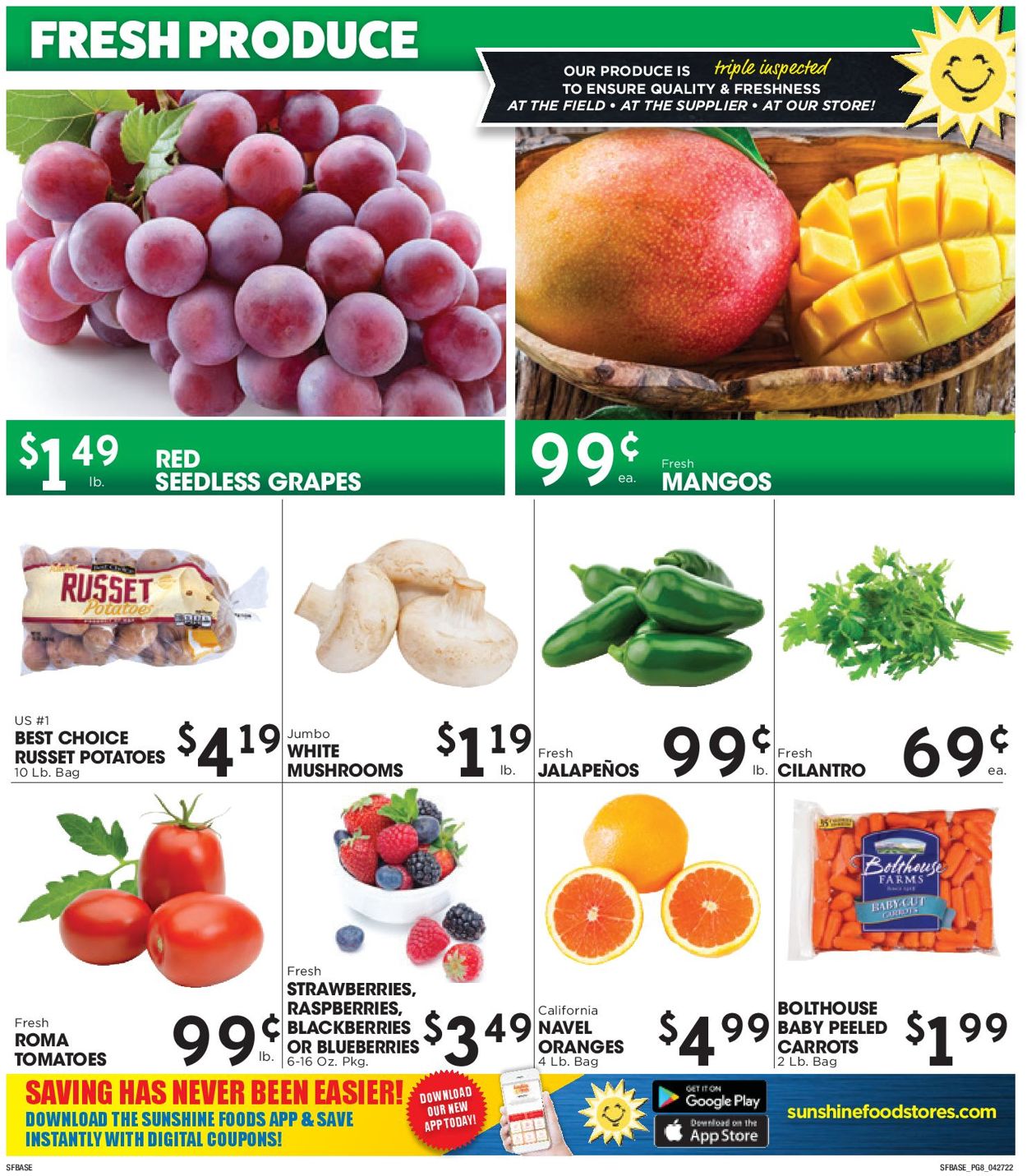 Sunshine Foods Weekly Ad Circular - valid 04/27-05/03/2022 (Page 8)